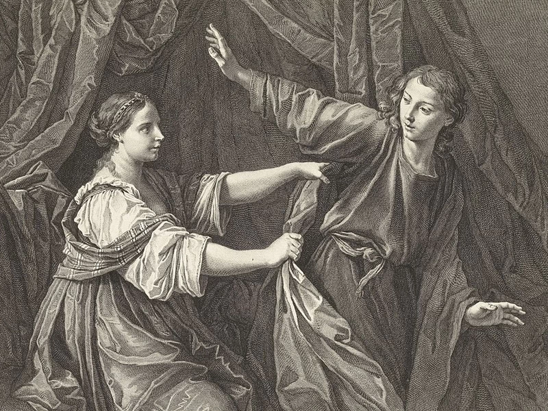 1718-Giuseppe Camerata - Giuseppe e la moglie di Potifar